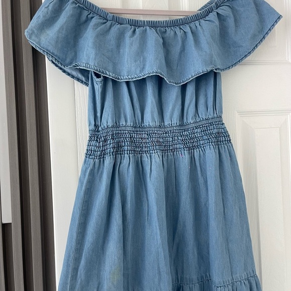 Dresses & Skirts - Elegant Blue Off-Shoulder Women's Dress
